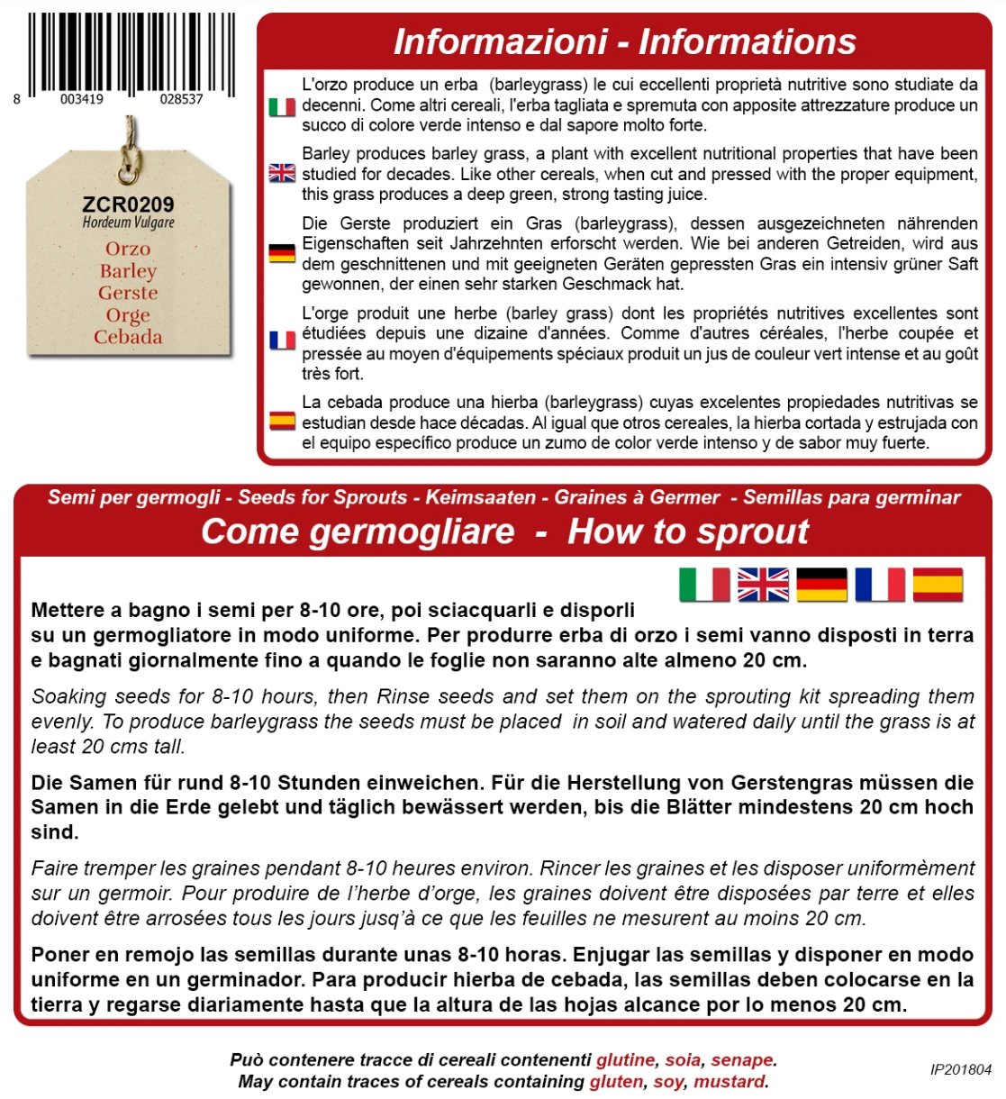 Bio Keimsprossen "Gerste", 600 G - Image 2