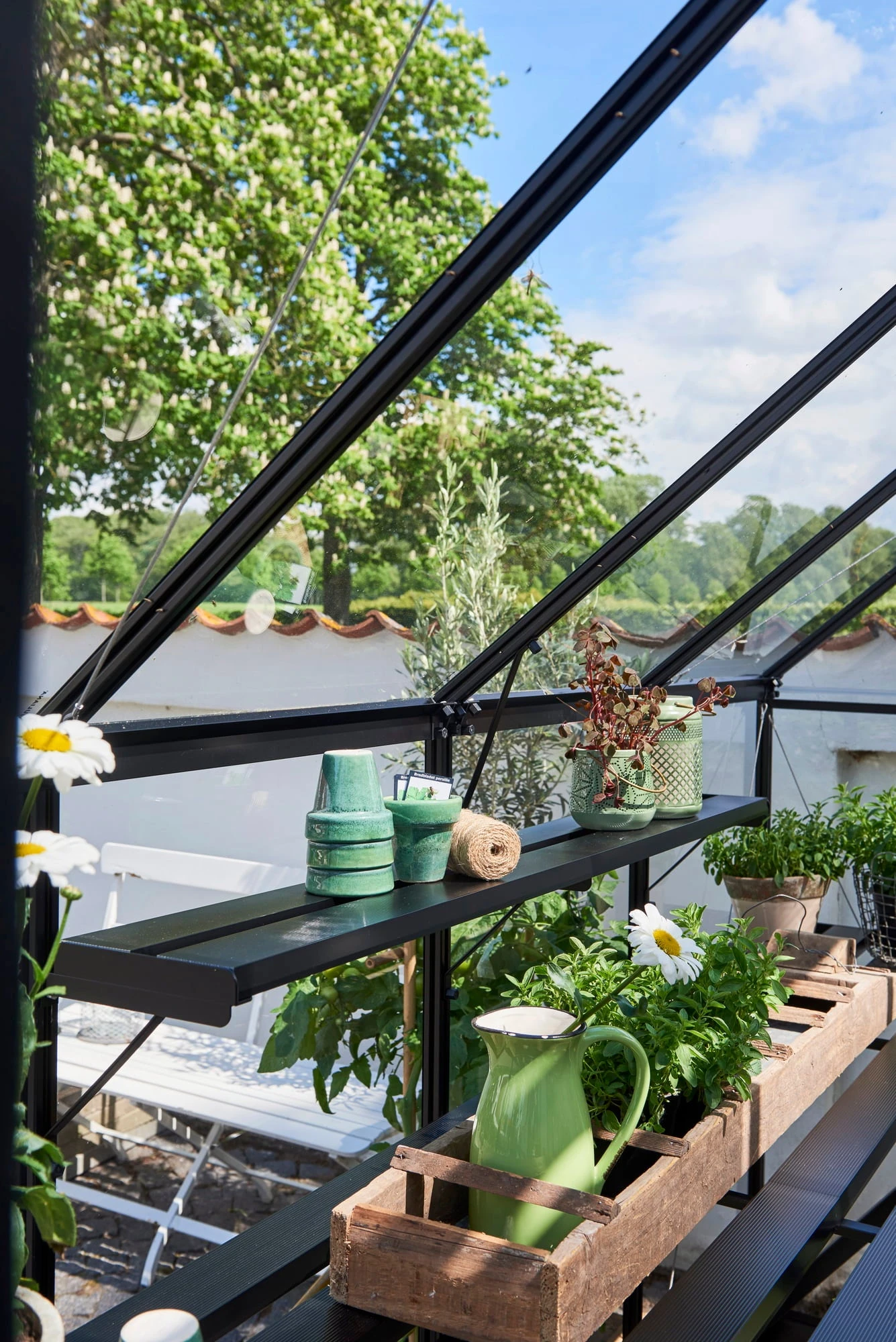 Halls Regal Für Gewächshaus Qube