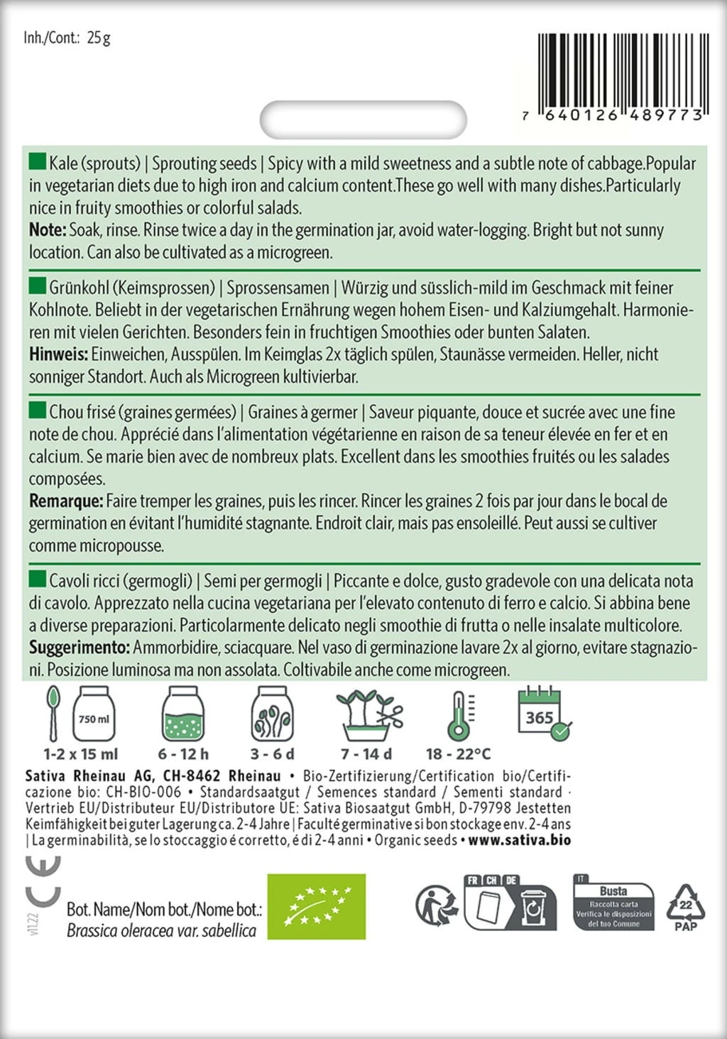 Bio Keimsprossen "Grünkohl" - Image 2